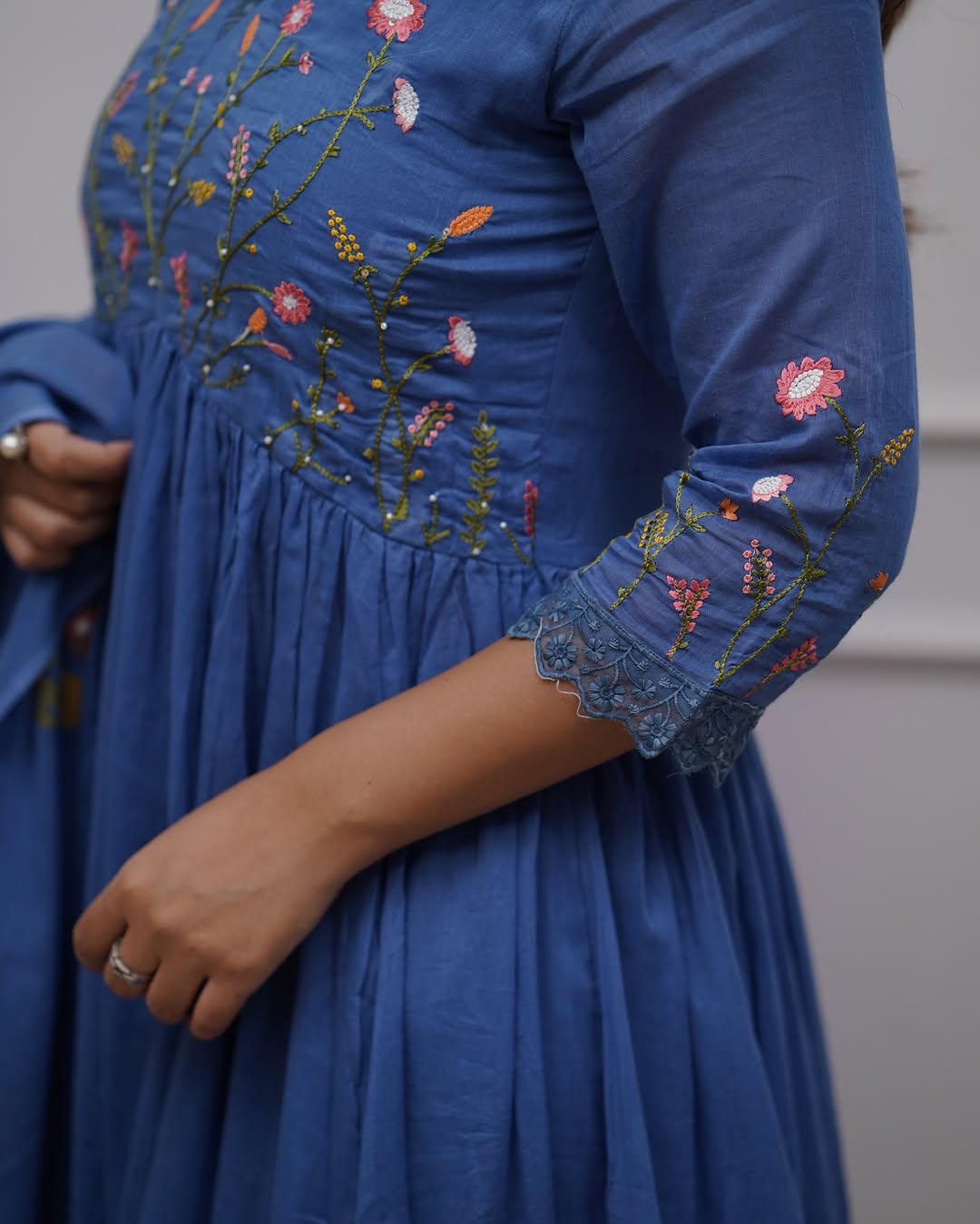 Beautiful embroidery and sequence work Set For Women