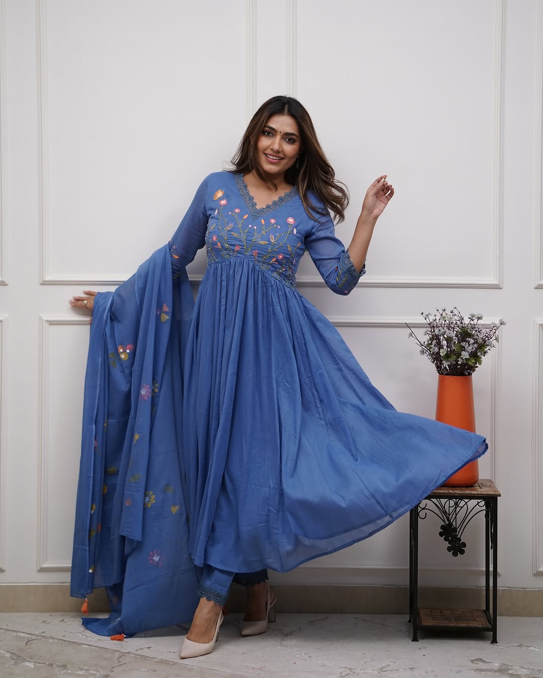 Beautiful embroidery and sequence work Set For Women