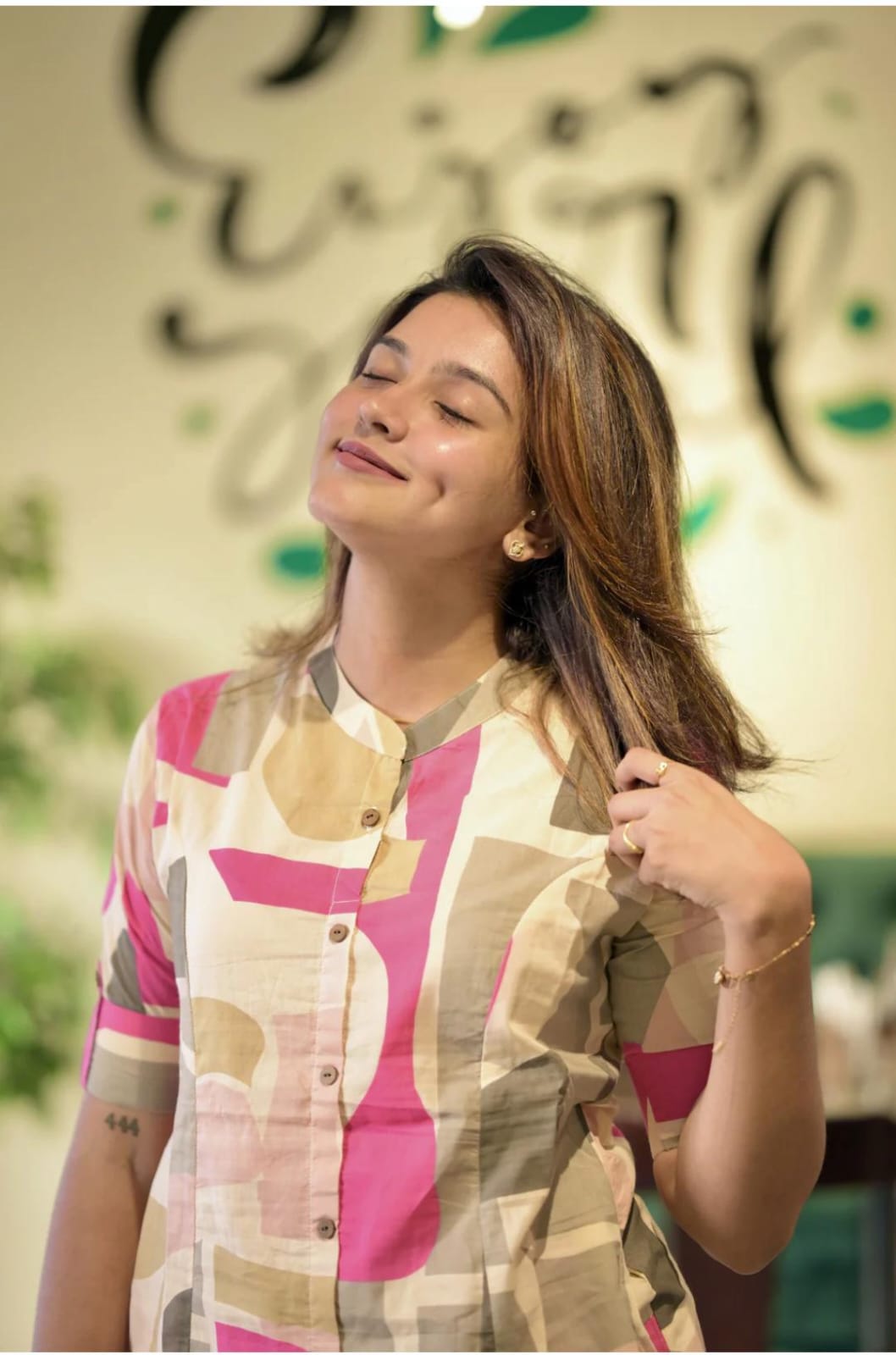 Libas Abstract Print Cotton Kurta Set with Pants – Modern Co-ord Style